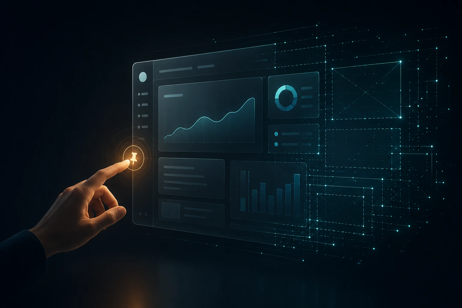 Human control over a dynamically generated enterprise AI interface